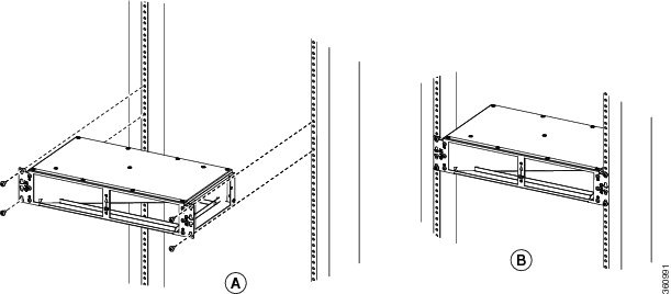 Installing the horizontal air plenum in the ANSI 19-inch configuration