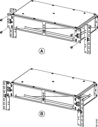 Installing the adapter plates on the horizontal air plenum