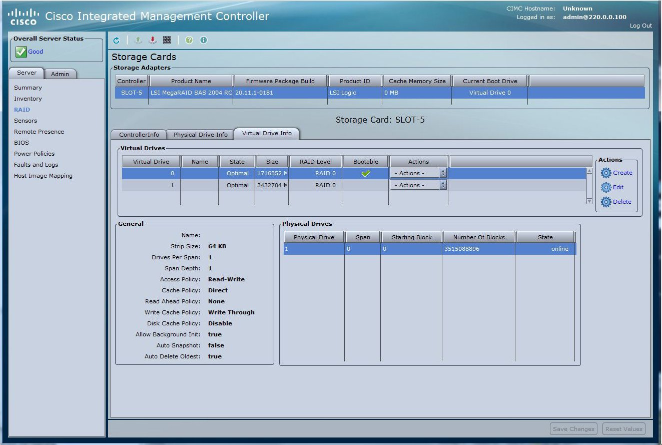 Virtual Drive Management Raid.