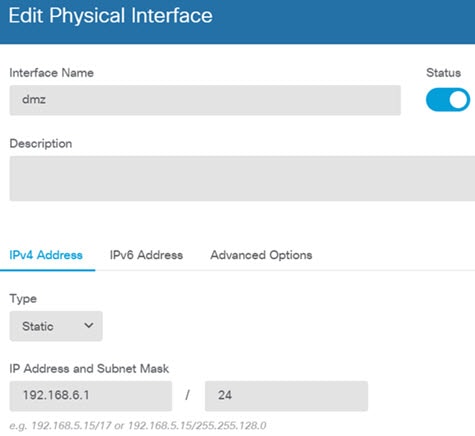 Edit interface.