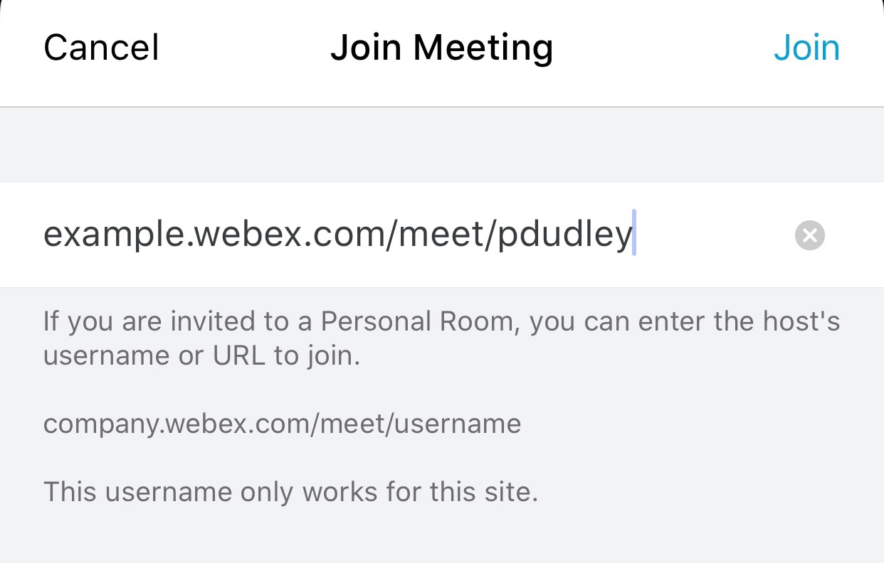 Use the Cisco Webex Meetings Mobile App