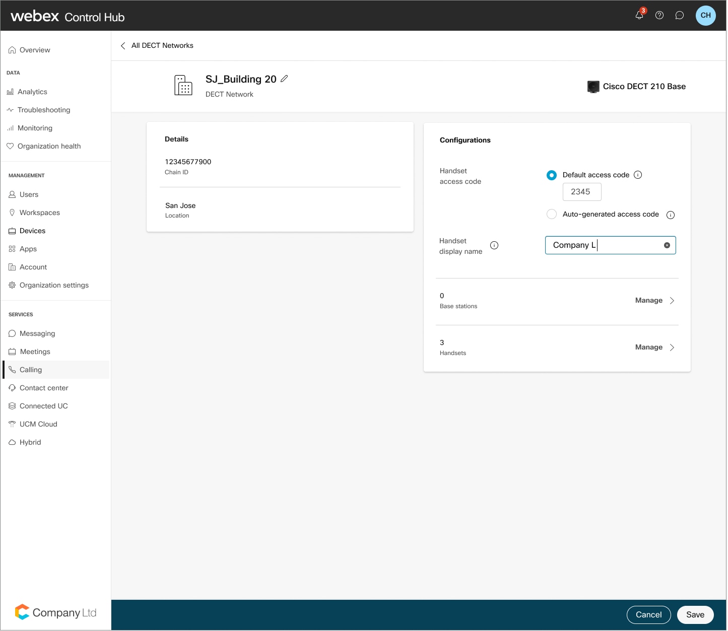 Build and Manage Digital DECT Network in Control Hub