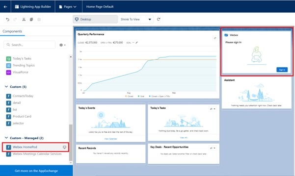 Integrate Salesforce with Webex App