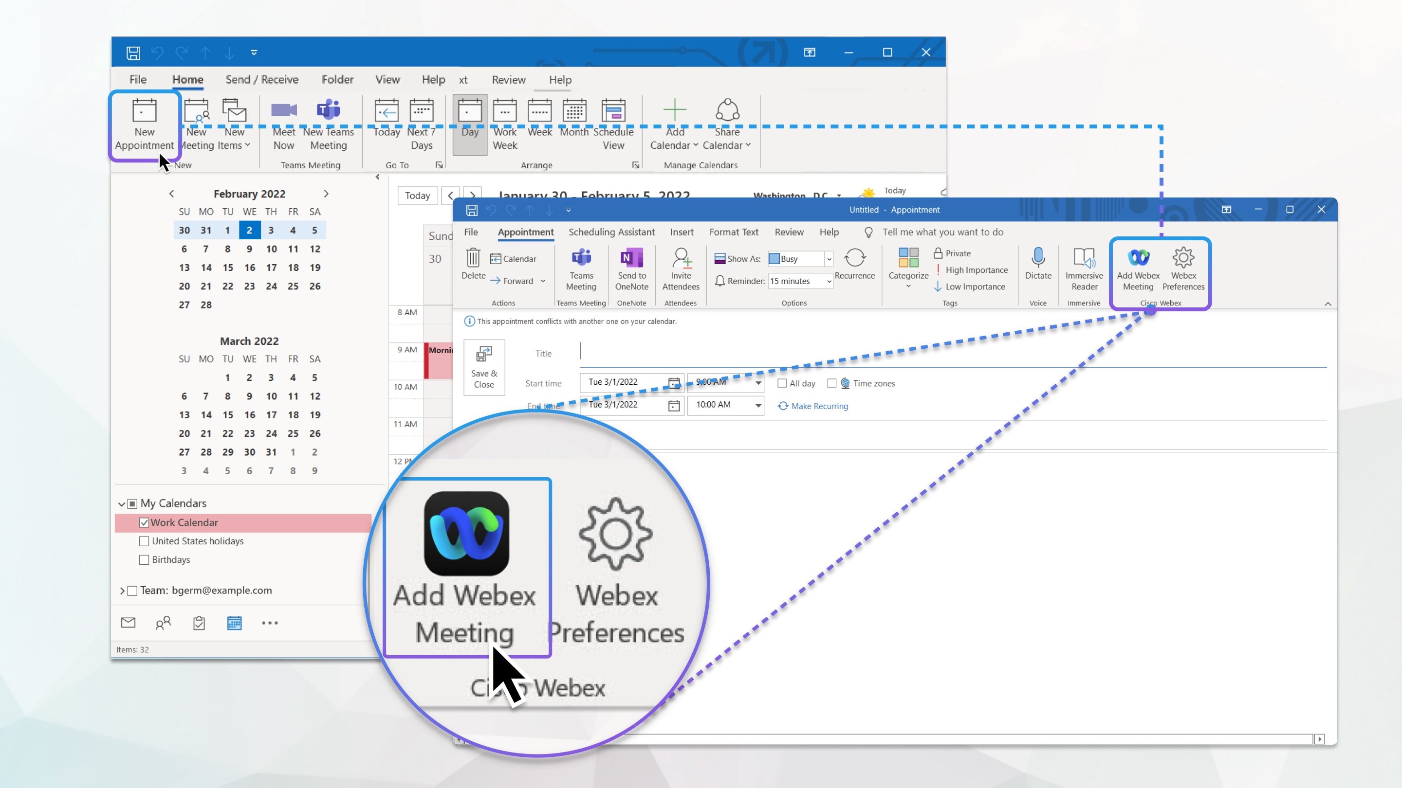 Explore the Webex Scheduler for Microsoft Outlook