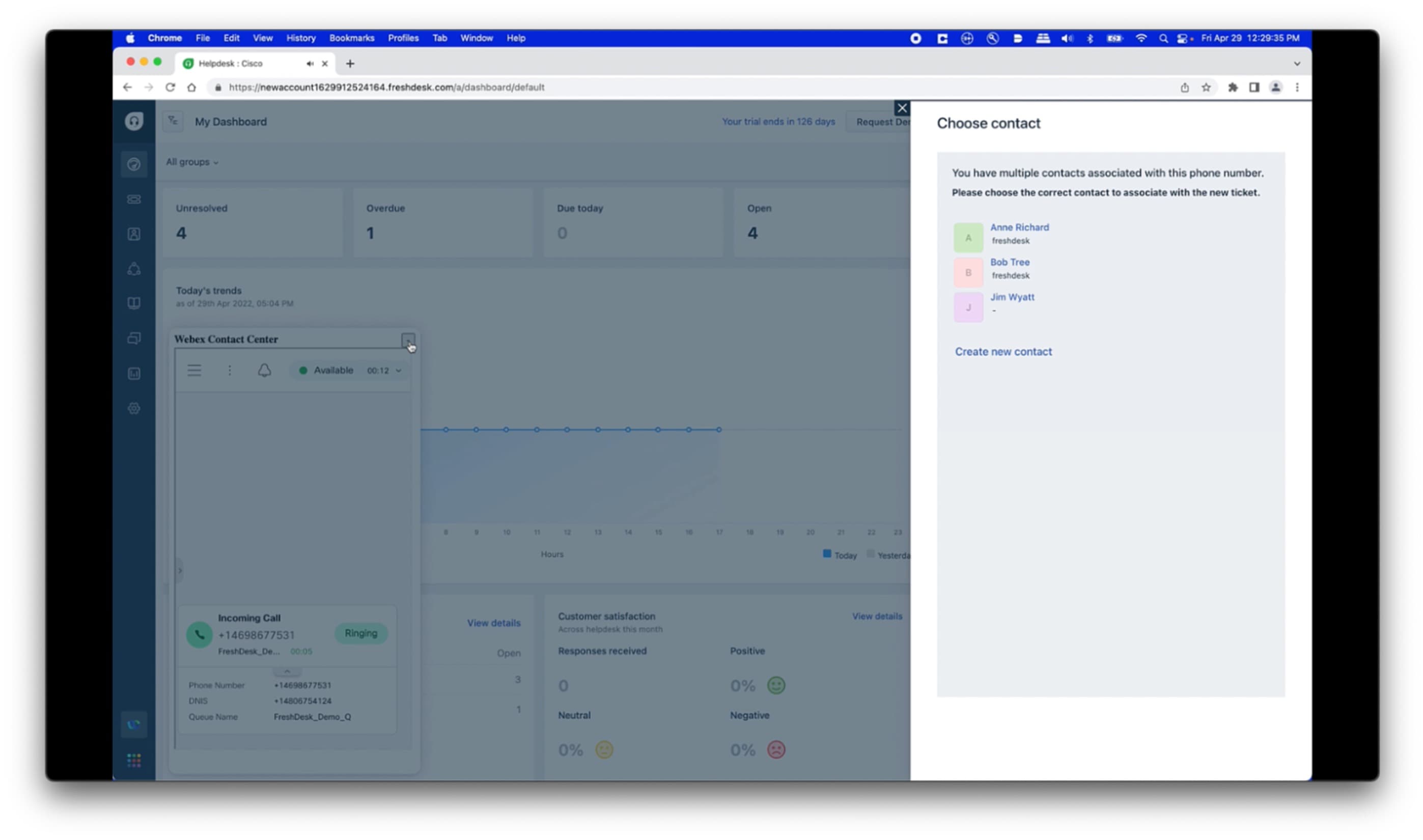 Integrate Webex Contact Center with Freshdesk