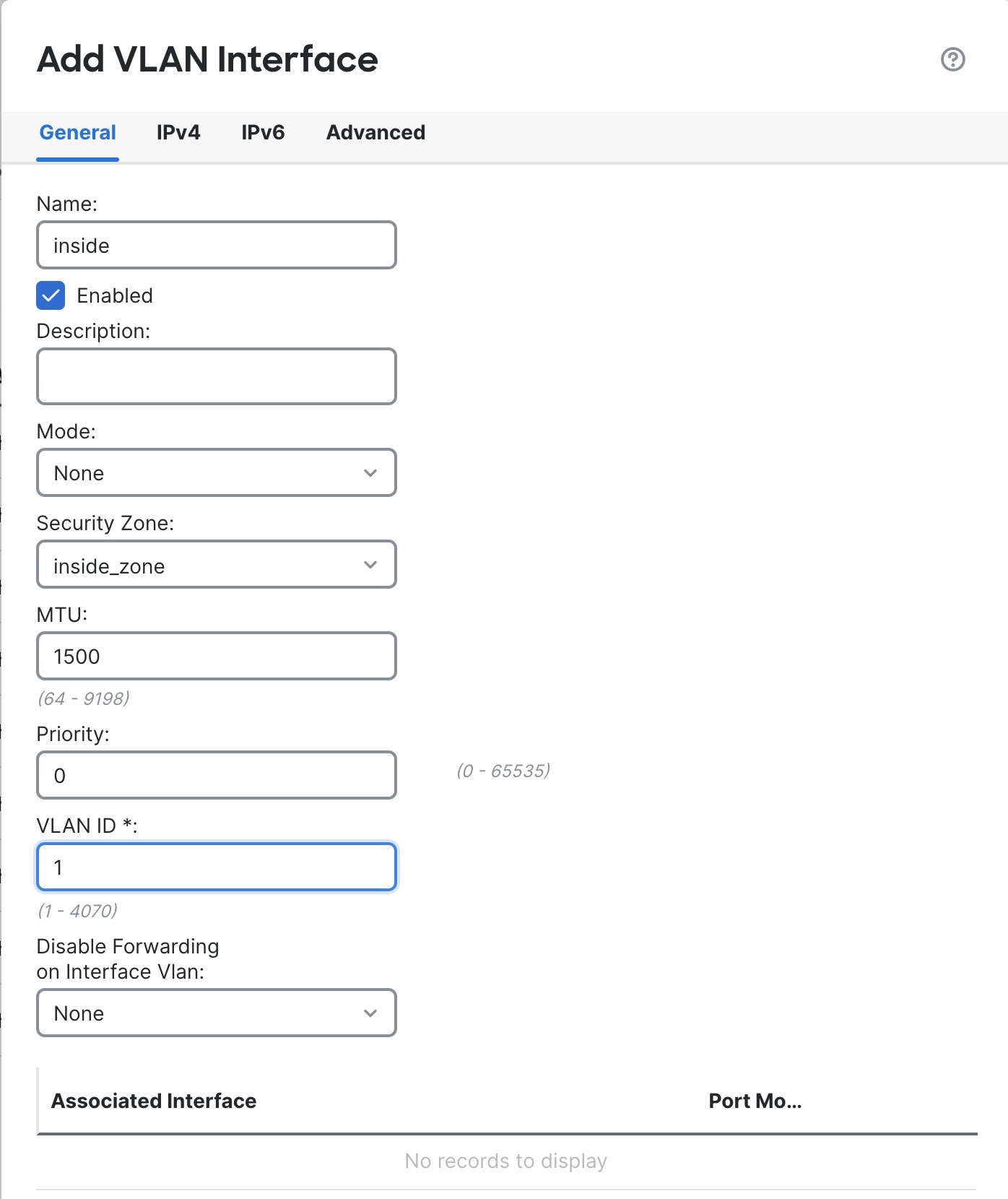 Add VLAN Interface