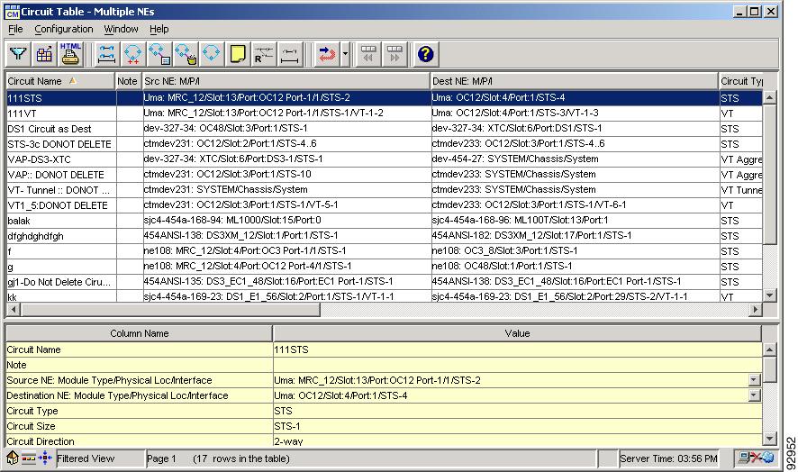 Cisco Transport Manager User's Guide, 7.2 - Chapter 7: Provisioning ...